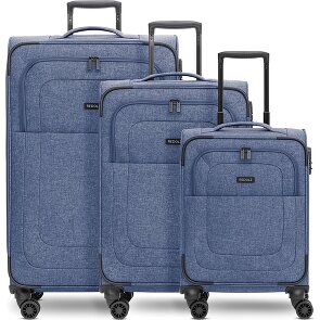 Redolz Essentials 12 THREE SET 4 ruedas Juego de maletas 3 piezas con pliegue de expansión