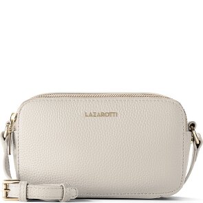 Lazarotti Bolso bandolera de piel de Bolonia Bolso para cámara de piel con doble cremallera 18 cm