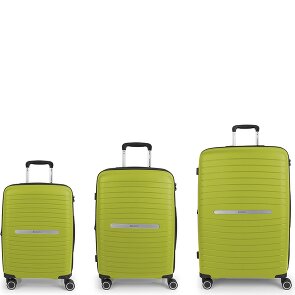 Gabol Shinyuu 4 ruedas Juego de maletas 3 piezas con pliegue de expansión