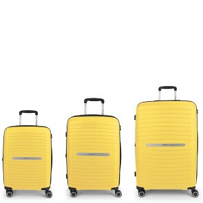 Gabol Shinyuu 4 ruedas Juego de maletas 3 piezas con pliegue de expansión