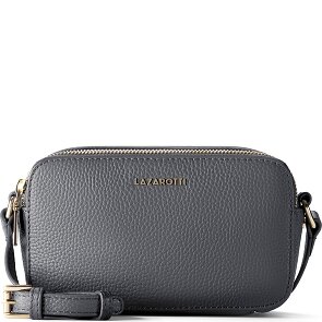 Lazarotti Bolso bandolera de piel de Bolonia Bolso para cámara de piel con doble cremallera 18 cm