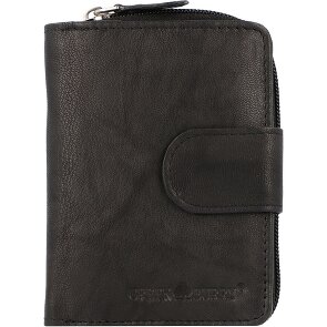 Greenburry Billetera básica de cuero RFID 9 cm