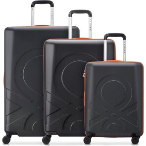 Delsey Paris x United Colors of Benetton Fabrica Juego de maletas de 4 ruedas 3 pcs.