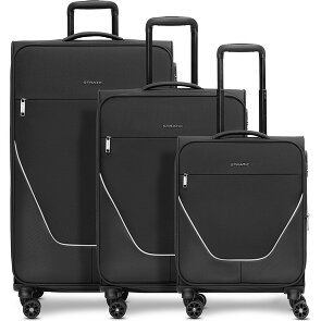 Stratic taska juego de maletas de 4 ruedas 3 pzs. con plegado extensible