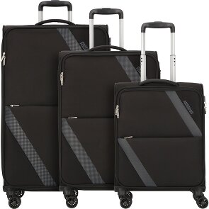 American Tourister Star Max 4 ruedas Juego de maletas 3 piezas con pliegue de expansión