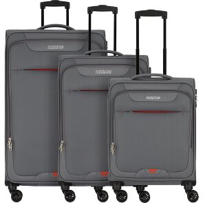 American Tourister Street Roll 4 ruedas Juego de maletas 3 piezas con pliegue de expansión