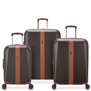 Delsey Paris Promenade Hard 2.0 4 ruedas Juego de maletas 3 piezas con pliegue de expansión
