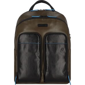 Piquadro Mochila Revamp Azul RFID Piel 39 cm Compartimento para portátil