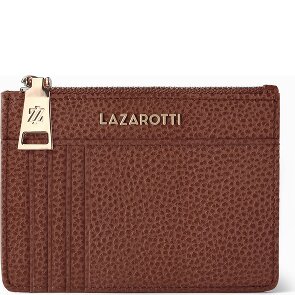 Lazarotti Bolonia Llavero de cuero Tarjetero de cuero de 11,5 cm con compartimento para etiqueta de aire