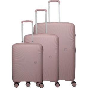 Travelite Tamaris x  Voyaage 4 ruedas Juego de maletas 3 piezas con pliegue de expansión