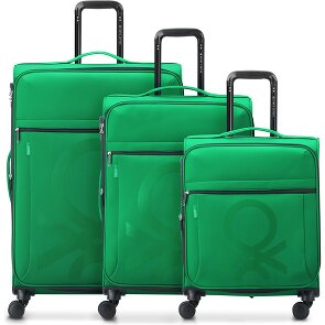 Delsey Paris x United Colors of Benetton Colour Block Juego de maletas de 4 ruedas 3 pcs.
