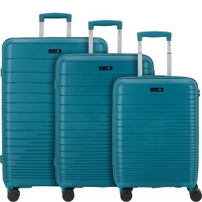 d&n Travel Line 4600 4 ruedas Juego de maletas 3 piezas