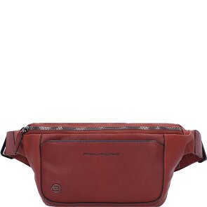 Piquadro Riñonera Cuadrada Negra Piel 31 cm