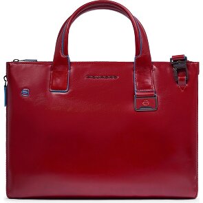 Piquadro Blue Square Bolsa de compras Piel 38 cm Compartimento para el portátil con pliegue de expansión