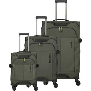 Travelite Briize 4 ruedas Juego de maletas 3 piezas con pliegue de expansión