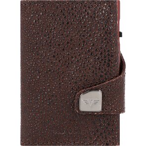 Tru Virtu Funda para tarjetas de crédito Click & Slide Cartera de piel RFID 6,5 cm