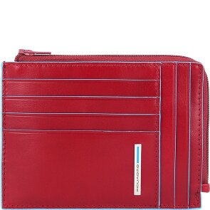 Piquadro Funda cuadrada azul para tarjetas de crédito RFID Piel 12 cm