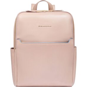 Piquadro Blue Square Mochila de día Protección RFID Piel 37 cm Compartimento para el portátil