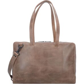 Plevier Bolso de hombro de cuero puro 43 cm Compartimento para portátil