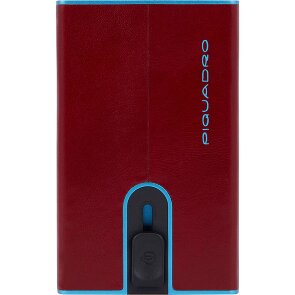 Piquadro Black Square Estuche para tarjetas de crédito Protección RFID Piel 6 cm