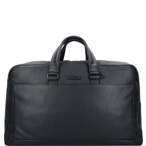 Piquadro Bolso de viaje cuadrado azul de piel 52 cm