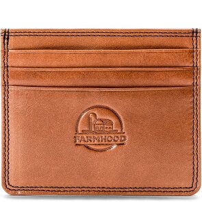 Farmhood Memphis Estuche para tarjetas de crédito Bloqueo RFID Piel natural 10 cm