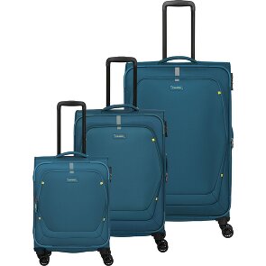 Travelite Umbria 4 ruedas Juego de maletas 3 piezas con pliegue de expansión