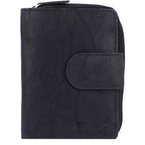 Greenburry Billetera básica de cuero RFID 9 cm