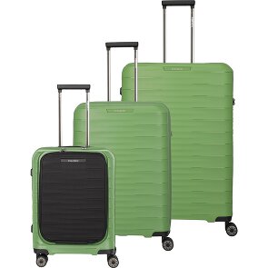 Travelite Mooby 4 ruedas Juego de maletas 3 piezas con pliegue de expansión