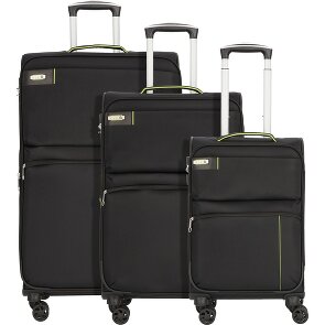 d&n Travel Line 6704 Juego de maletas de 4 ruedas 3pcs.