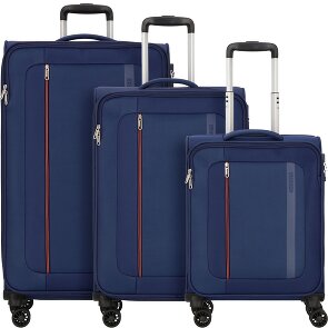 American Tourister Blazing Ride 4 ruedas Juego de maletas 3 piezas con pliegue de expansión