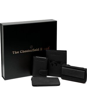 The Chesterfield Brand Estuche de regalo de 4 tarjetas de crédito de cuero de 7 cm