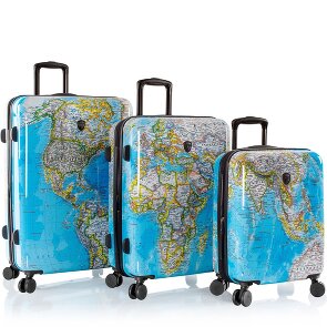 Heys Black Camo 4 ruedas Juego de maletas 3 piezas con pliegue de expansión