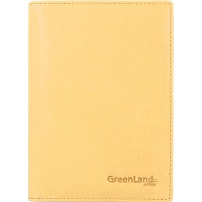 Greenland Nature Funda de color suave para pasaporte de cuero RFID 12 cm