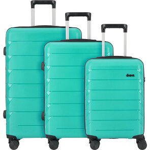 d&n Travel Line 4100 4 ruedas Juego de maletas 3 piezas