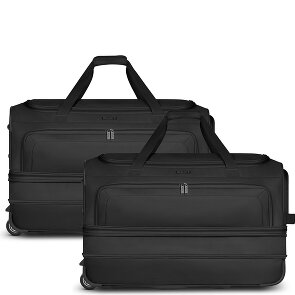 Redolz Juego de bolsas de viaje Duffle Essentials de 2 ruedas L+L con pliegue extensible