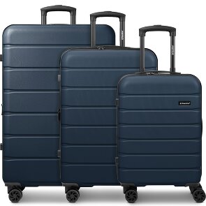 Saxoline Miami 4 ruedas Juego de maletas 3 piezas con pliegue de expansión