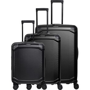 Travelite Millennium 4 ruedas Juego de maletas 3 piezas con pliegue de expansión