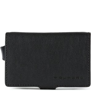 Piquadro Funda cuadrada azul para tarjetas de crédito RFID Piel 7 cm
