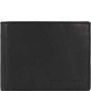 Greenburry Pure Black Cartera Protección RFID Piel 13 cm