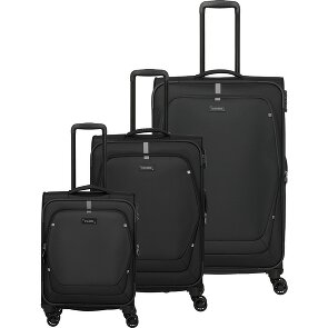 Travelite Umbria 4 ruedas Juego de maletas 3 piezas con pliegue de expansión