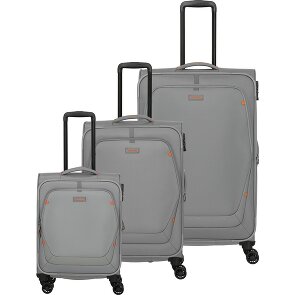 Travelite Umbria 4 ruedas Juego de maletas 3 piezas con pliegue de expansión