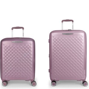 Gabol Queens 4 ruedas Juego de maletas 2 piezas con pliegue de expansión