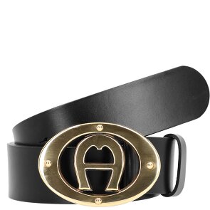 AIGNER Cinturón de piel con logotipo