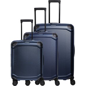 Travelite Millennium 4 ruedas Juego de maletas 3 piezas con pliegue de expansión