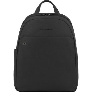 Piquadro Black Square Mochila de día Piel 36 cm Compartimento para el portátil