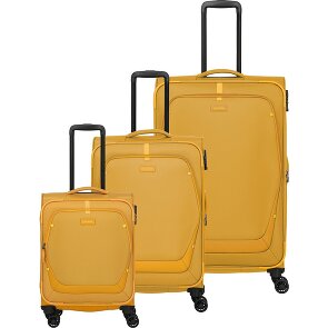 Travelite Umbria 4 ruedas Juego de maletas 3 piezas con pliegue de expansión