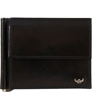 Golden Head Cartera Colorado de cuero RFID de 11 cm con clip para el dinero