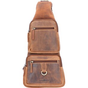 Greenburry Bolsa de hombro vintage de cuero de 20 cm