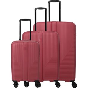 Travelite Air Stripe 4 ruedas Juego de maletas 3 piezas con pliegue de expansión